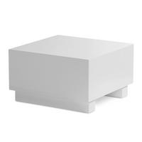 Couchtisch weiß Marmor Optik B/H/T: ca. 60x35x60 cm Couchtisch - weiß (60,00/35,00/60,00cm) - Wohnling