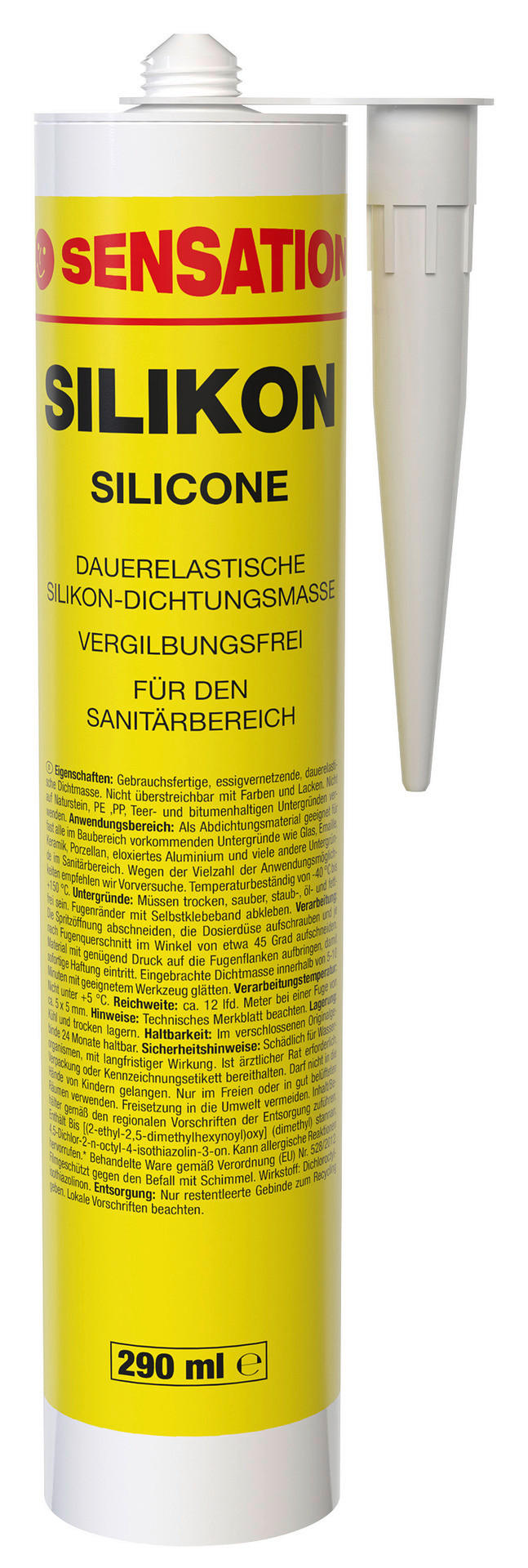 Sensation Silikon weiß ca. 0,29 l Dichtmasse_Silikon_Sensation 290ml - weiß (290ml) - Sensation