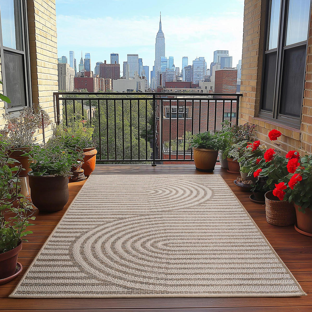 Ayyildiz Outdoorteppich DESERT beige B/L: ca. 280x370 cm DESERT - beige (280,00/370,00cm) - Ayyildiz