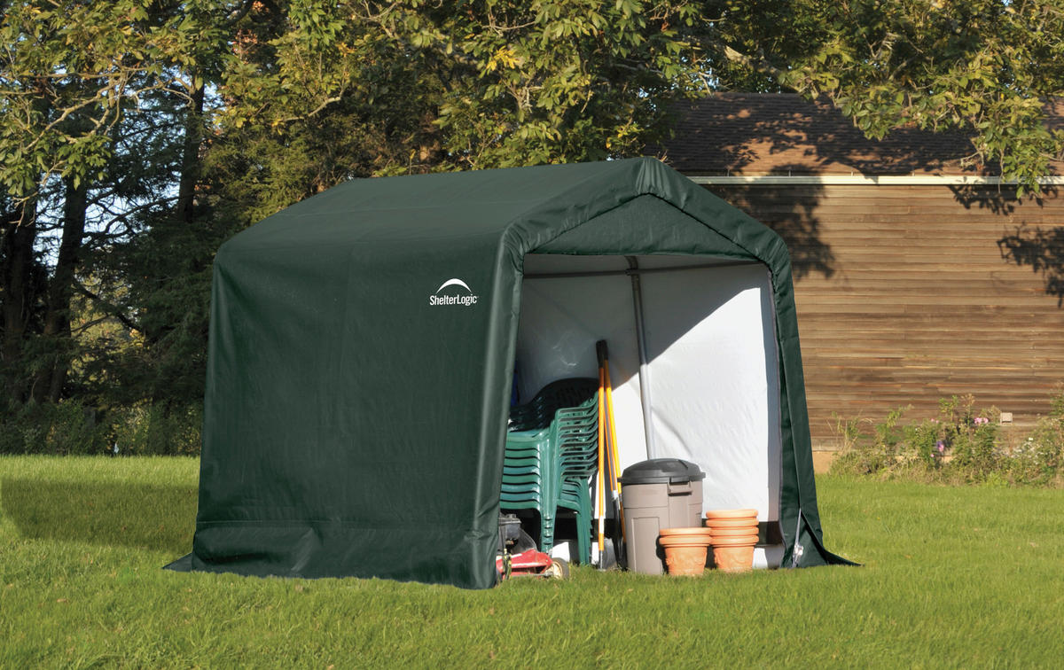 ShelterLogic Gartenhaus Shed-in-a-Box grün B/H/L: ca. 240x240x240 cm Shed-in-a-Box - grün (240,00/240,00/240,00cm) - ShelterLogic