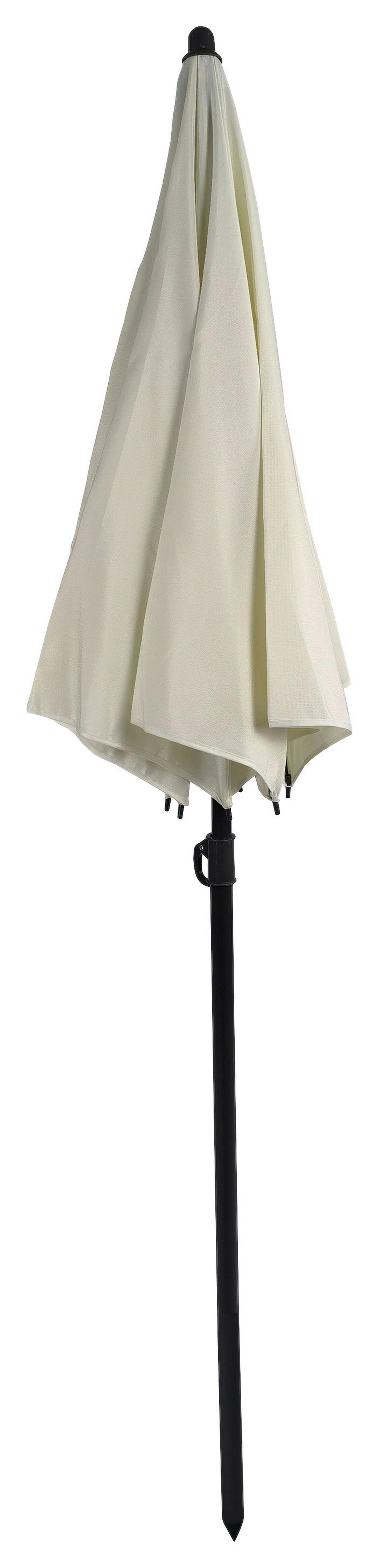 VCM Balkon-Sonnenschirm beige Stahl H/D: ca. 280x180 cm Balkon-Sonnenschirm - beige (180,00/280,00cm) - VCM
