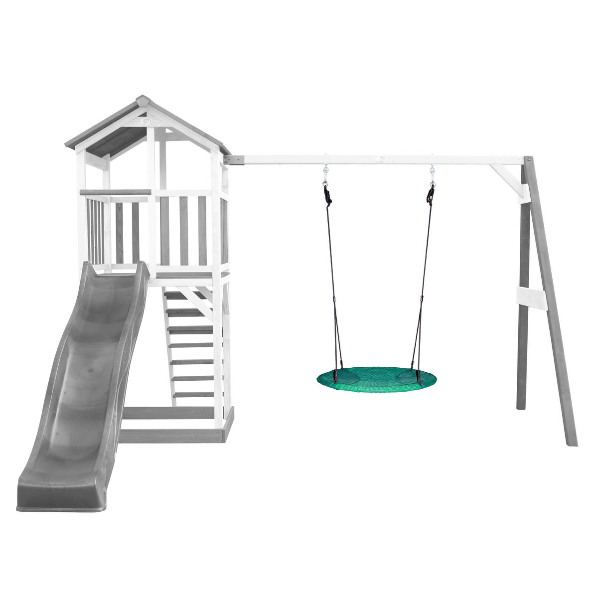 AXI Spielturm Beach Tower grau B/H/L: ca. 357x242x349 cm Beach Tower - weiß/grau (349,00/357,00/242,00cm) - AXI