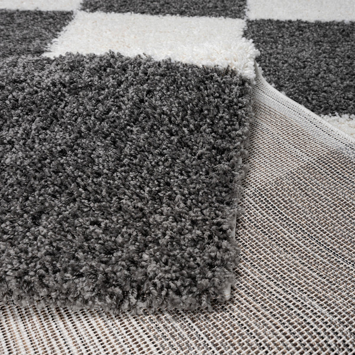 Sanat Hochflorteppich MILANO grau B/L: ca. 140x200 cm MILANO - grau (140,00/200,00cm) - Sanat