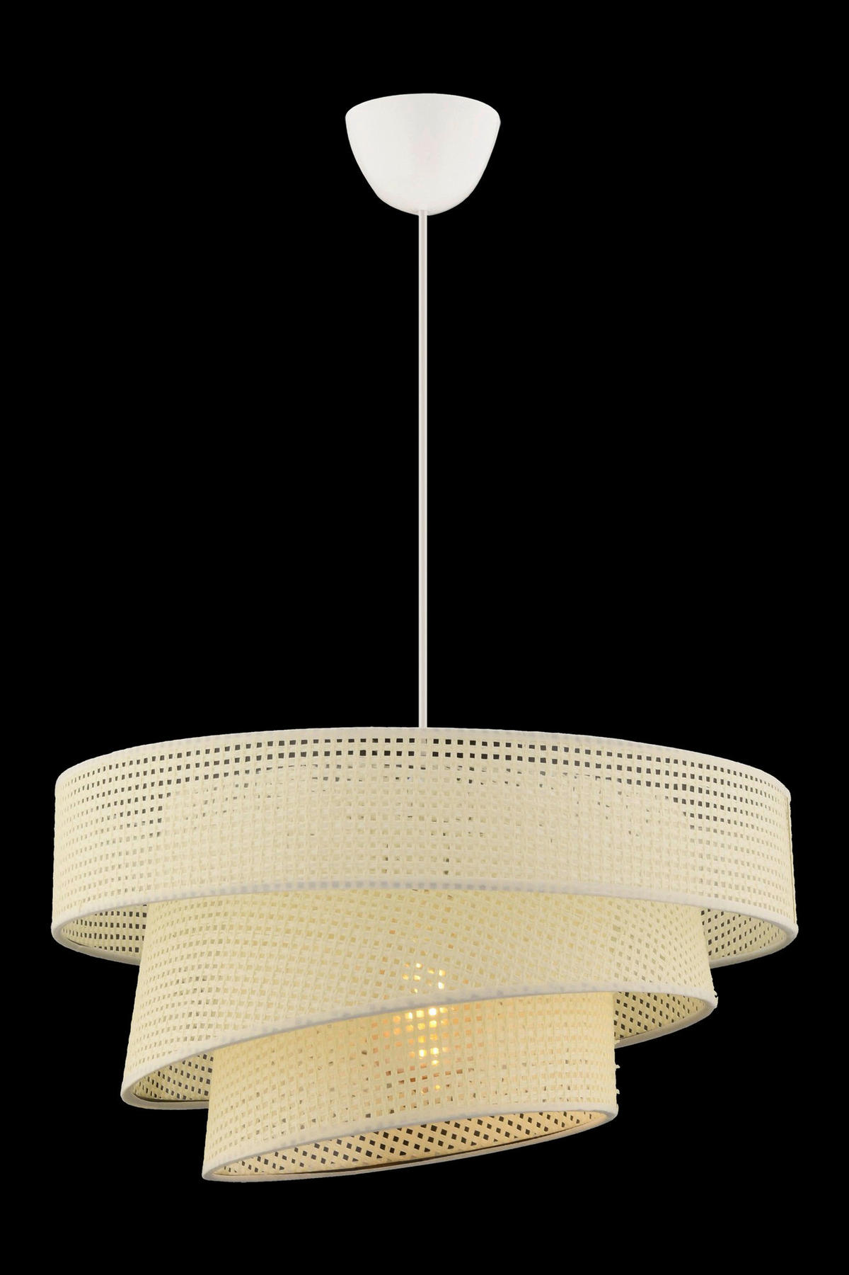 Opviq Pendelleuchte weiß Metall Baumwolle B/H/L: ca. 40x72x40 cm E27 1 Brennstellen Couper Hazeran - weiß (40,00/40,00/72,00cm) - Opviq