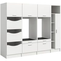 Waschmaschinenumbauschrank Free weiß B/H/T: ca. 242x195x68 cm Free - weiß (242,00/195,00/68,00cm) - xonox.home