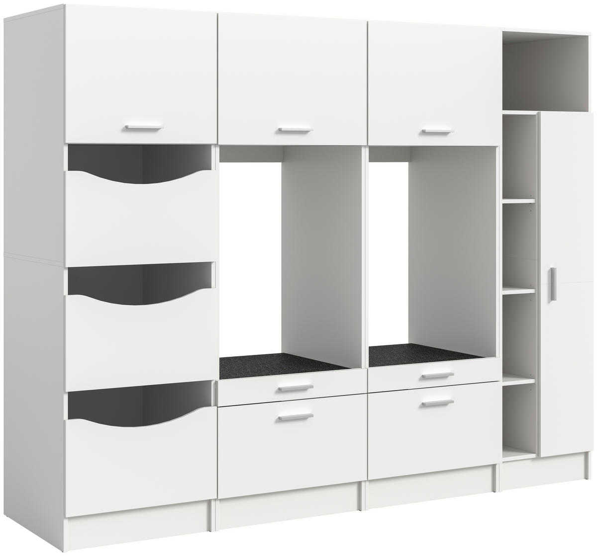 Waschmaschinenumbauschrank Free weiß B/H/T: ca. 242x195x68 cm Free - weiß (242,00/195,00/68,00cm) - xonox.home