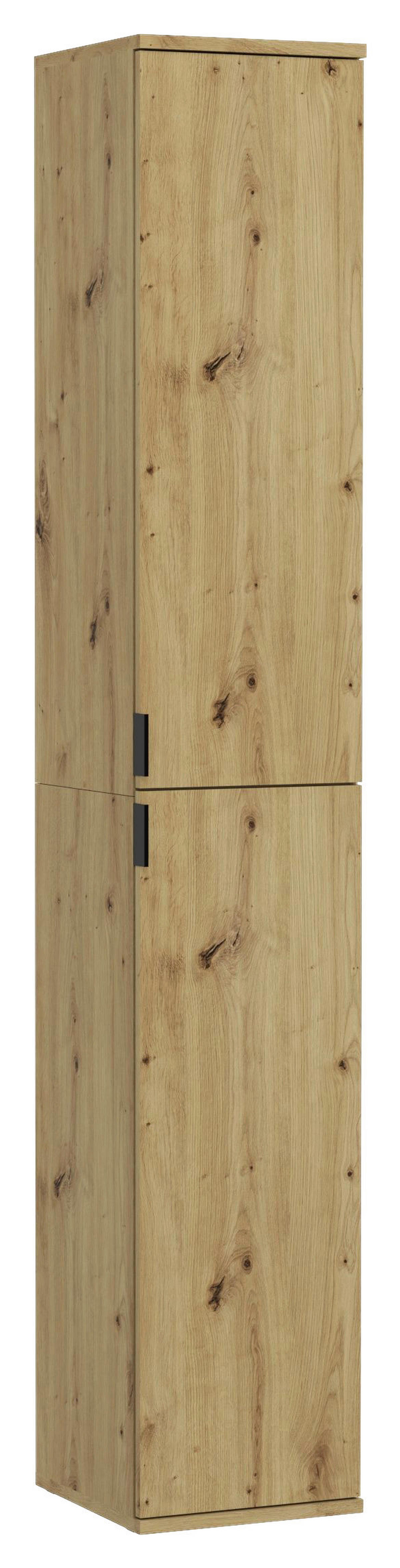 Badhochschrank PROJEKT Eiche Artisan Nachbildung B/H/T: ca. 30x193x34 cm PROJEKT - Eiche (30,00/193,00/34,00cm) - xonox.home