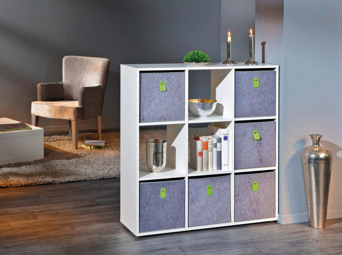 Raumteiler Cadore weiß B/H/T: ca. 105x109x33 cm Cadore - weiß (105,00/109,00/33,00cm) - Inter Link