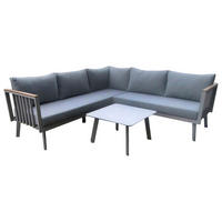 Acamp Loungeset Gondola grau Aluminium B/H/L: ca. 71x68x145 cm Gondola - grau (145,00/71,00/68,00cm) - Acamp