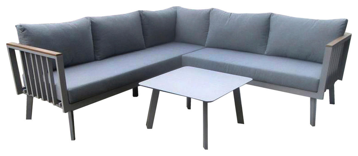 Acamp Loungeset Gondola grau Aluminium B/H/L: ca. 71x68x145 cm Gondola - grau (145,00/71,00/68,00cm) - Acamp