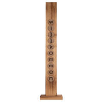 Näve Leuchten LED-Dekoleuchte Willkommen natur B/H/T: ca. 10x82x18 cm Willkommen - natur (10,00/82,00/18,00cm) - Näve Leuchten