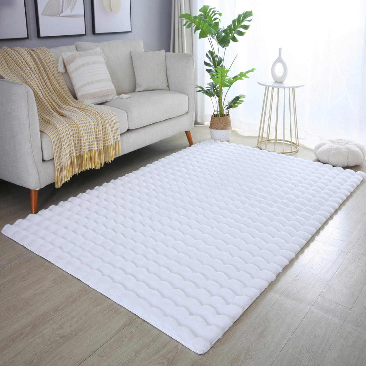 Ayyildiz Teppich AMBIANCE weiß B/L: ca. 80x250 cm AMBIANCE - weiß (80,00/250,00cm) - Ayyildiz