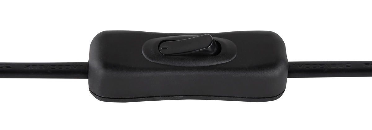 GLOBO Tischleuchte Blacky 15345T schwarz Glas Metall H/D: ca. 45x18,5 cm E27 1 Brennstellen Blacky - schwarz (18,50/45,00cm) - GLOBO