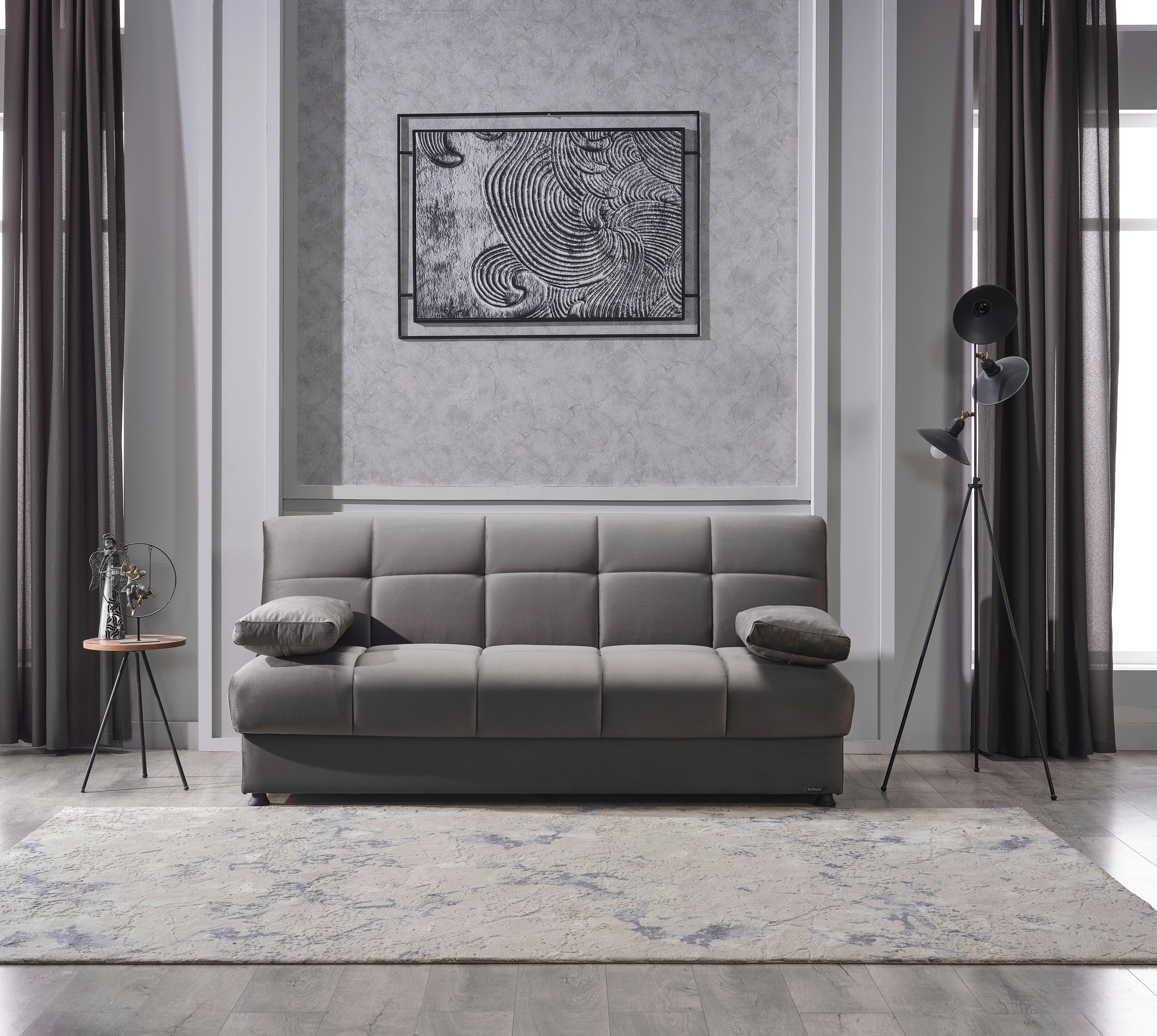 Schlafsofa Alonso grau B/H/T: ca. 199x90x86 cm Alonso - grau (199,00/90,00/86,00cm)