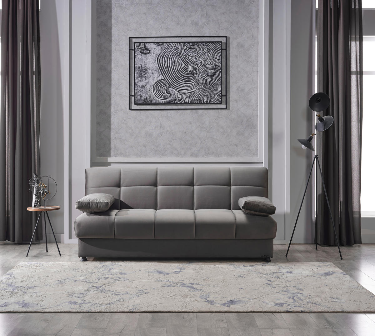 Schlafsofa Alonso grau B/H/T: ca. 199x90x86 cm Alonso - grau (199,00/90,00/86,00cm)