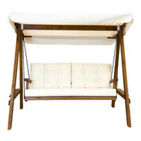 Westmann Hollywoodschaukel Pera beige Holz B/H/L: ca. 203x180x116 cm Pera - beige (116,00/203,00/180,00cm) - Westmann