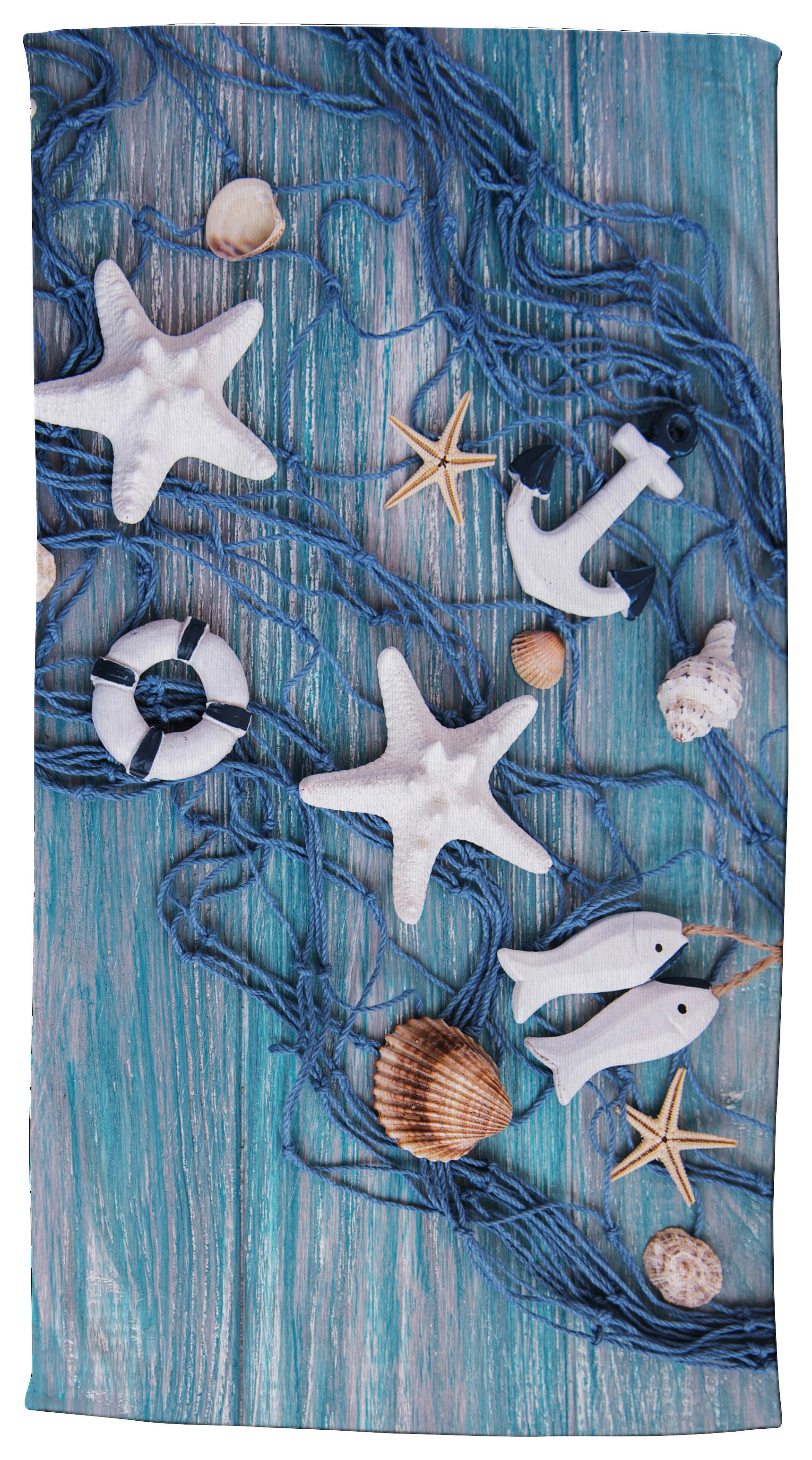 Strandtuch Kevin blau Polyester B/L: ca. 100x180 cm günstig online kaufen