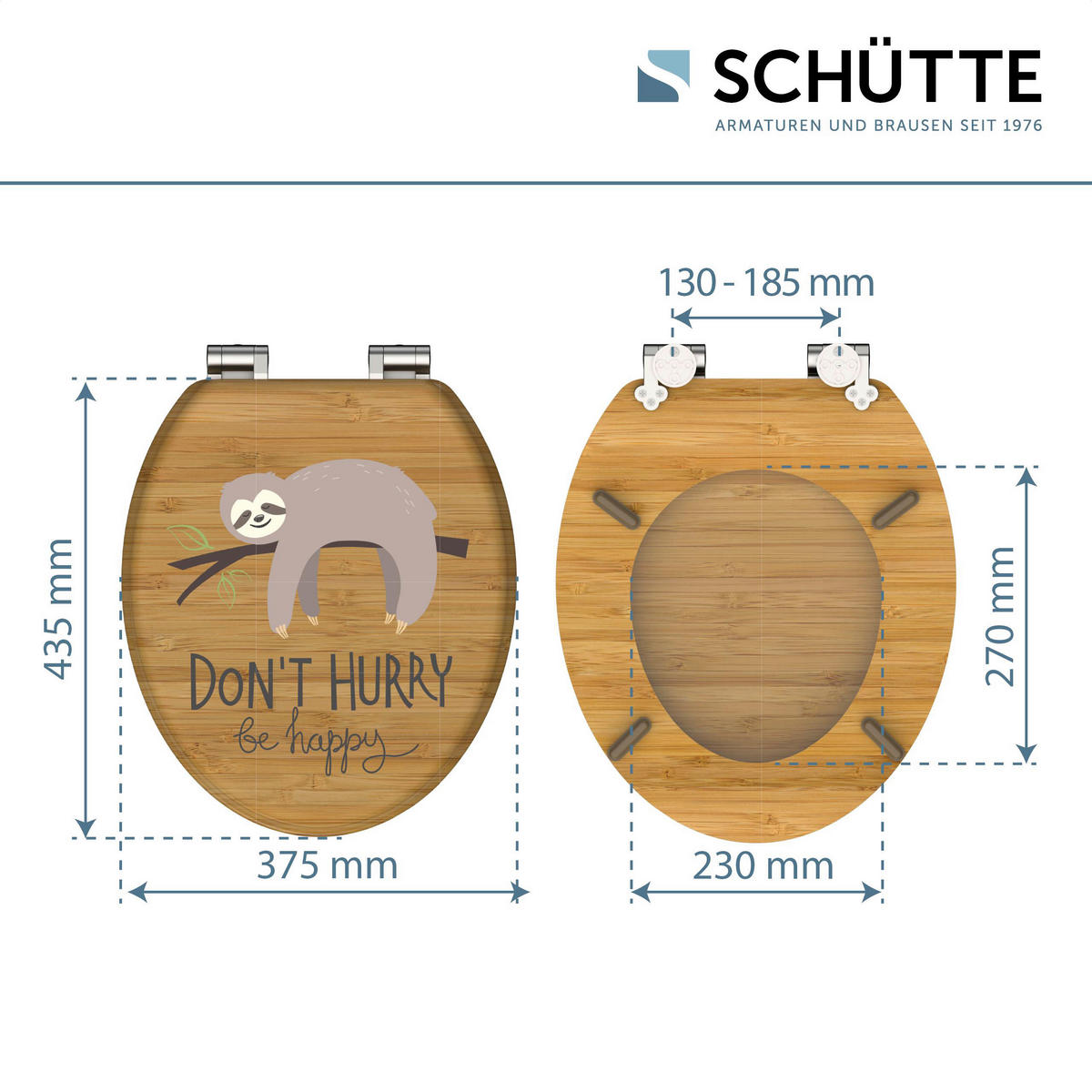 WC-Sitz DONT HURRY MDF B/H/T: ca. 43,5x5,5x37,5 cm DONT HURRY - (43,50/5,50/37,50cm) - SCHÜTTE