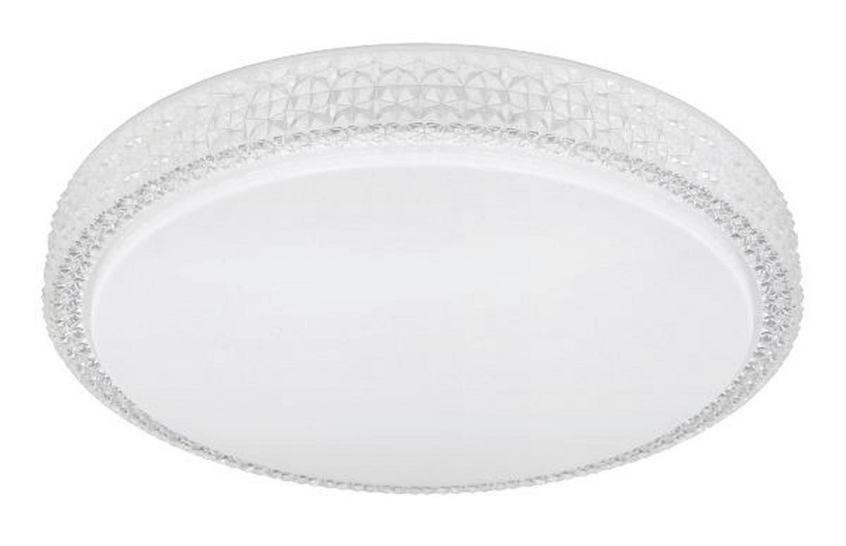 GLOBO Deckenleuchte 41749-22 weiß Opal klar Metall Acryl H/D: ca. 9x40 cm Ovi - klar/weiß (40,00/9,00cm) - GLOBO
