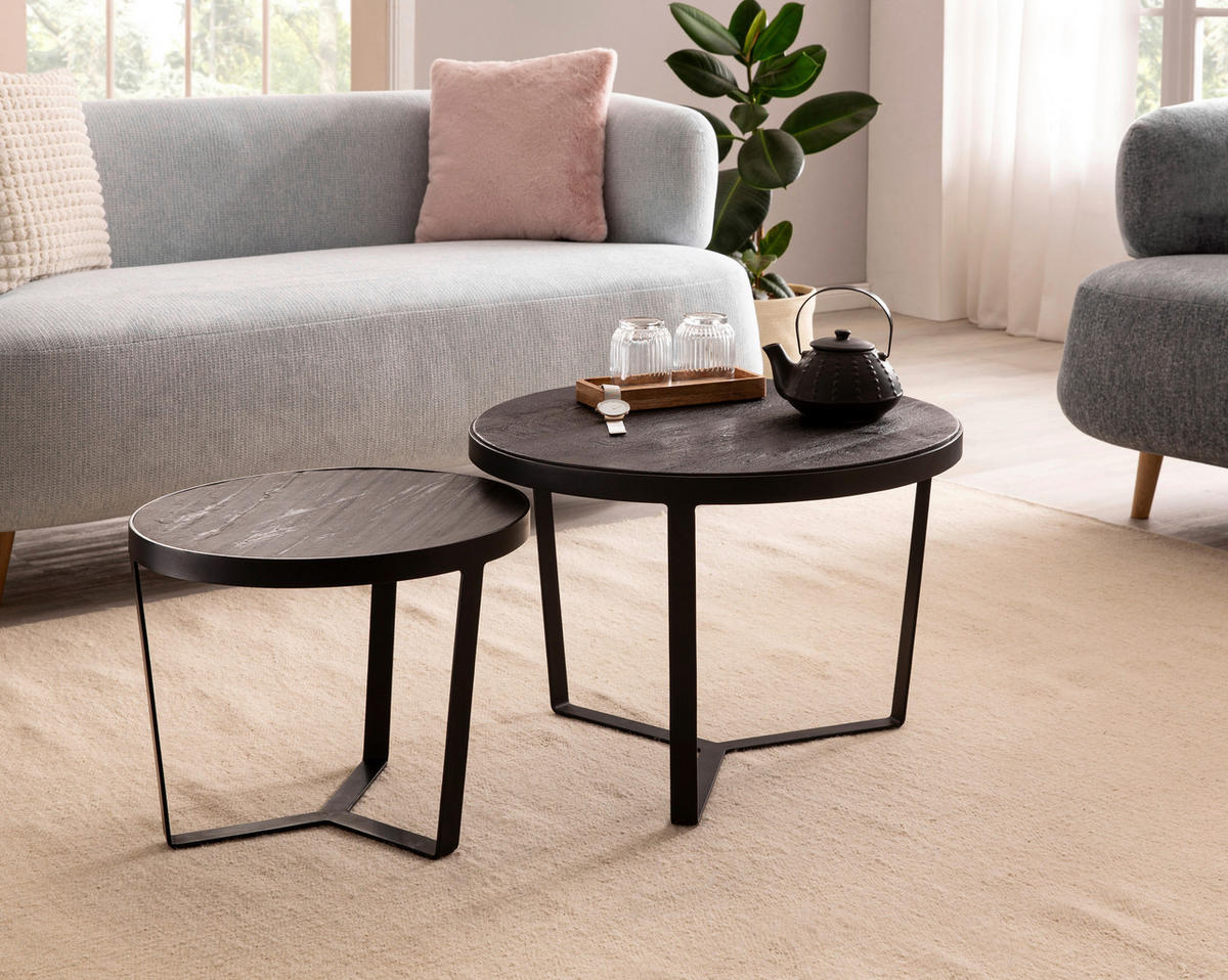 Couchtisch 2er.-Set.  B/H/T: ca. 60x40x60 cm 2er.-Set. - (60,00/40,00/60,00cm) - Wohnling