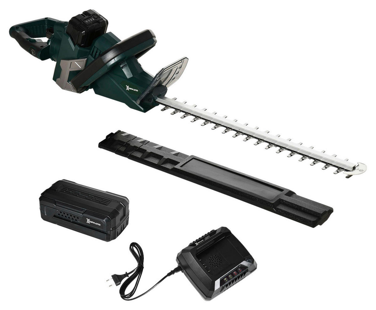 DURHAND Elektro Heckenschere ca. 220 V Elektro Heckenschere 845-742V90GN - schwarz/grün (110,00/20,00/20,00cm) - DURHAND