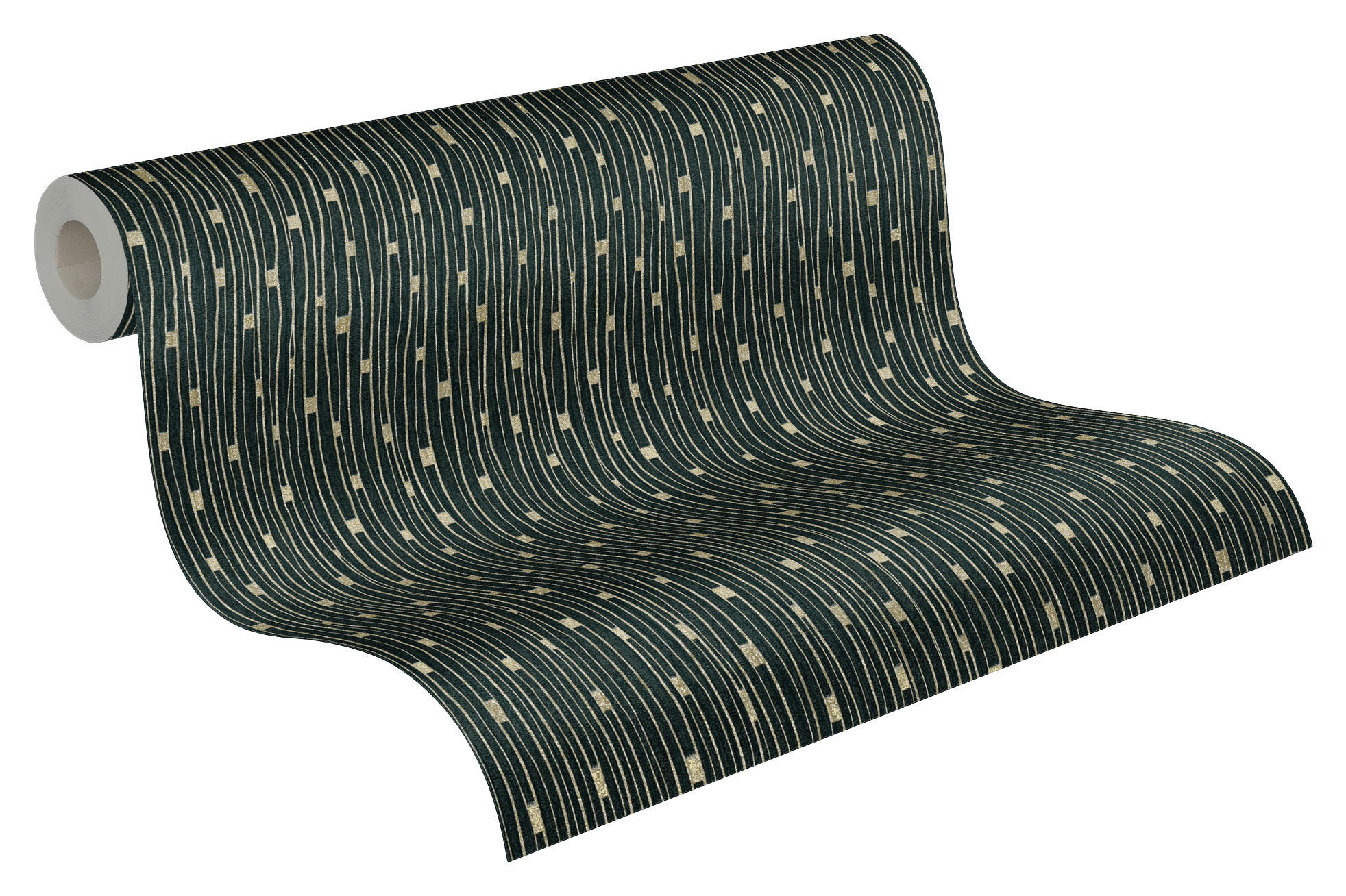 A.S.Création Vliestapete schwarz silber gold B/H/D: ca. 53x1005x8,3 cm Vliestapete - gold/schwarz (8,30/1005,00cm) - A.S.Creation