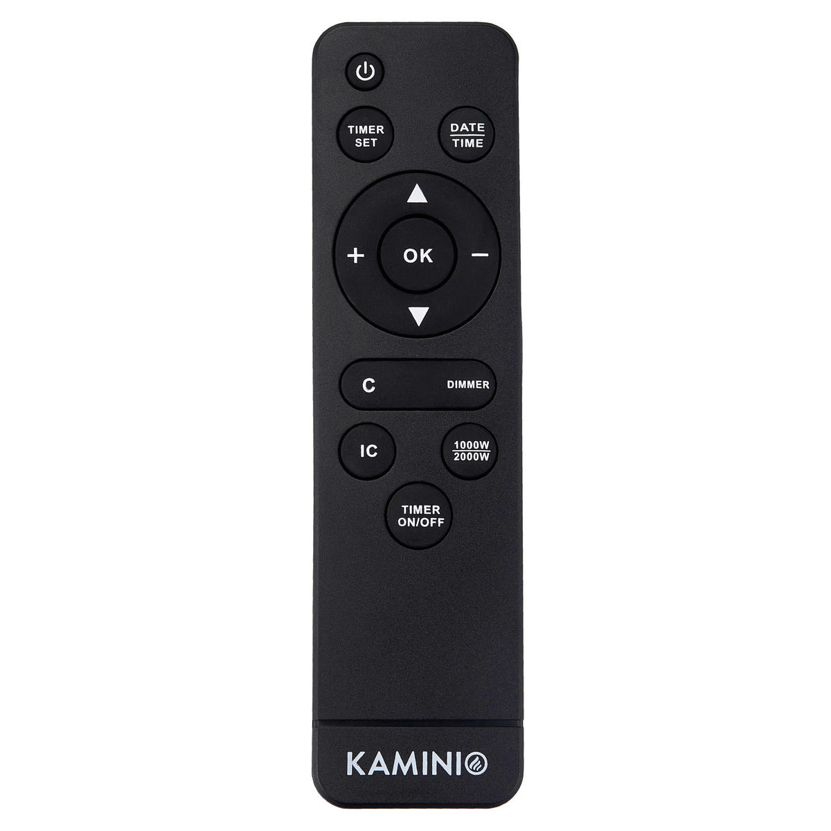 KAMINIO Elektrischer-Kamin HENRI schwarz Metall B/H/T: ca. 48x117,2x21,7 cm ca. 2000 W HENRI - schwarz (48,00/117,20/21,70cm) - KAMINIO