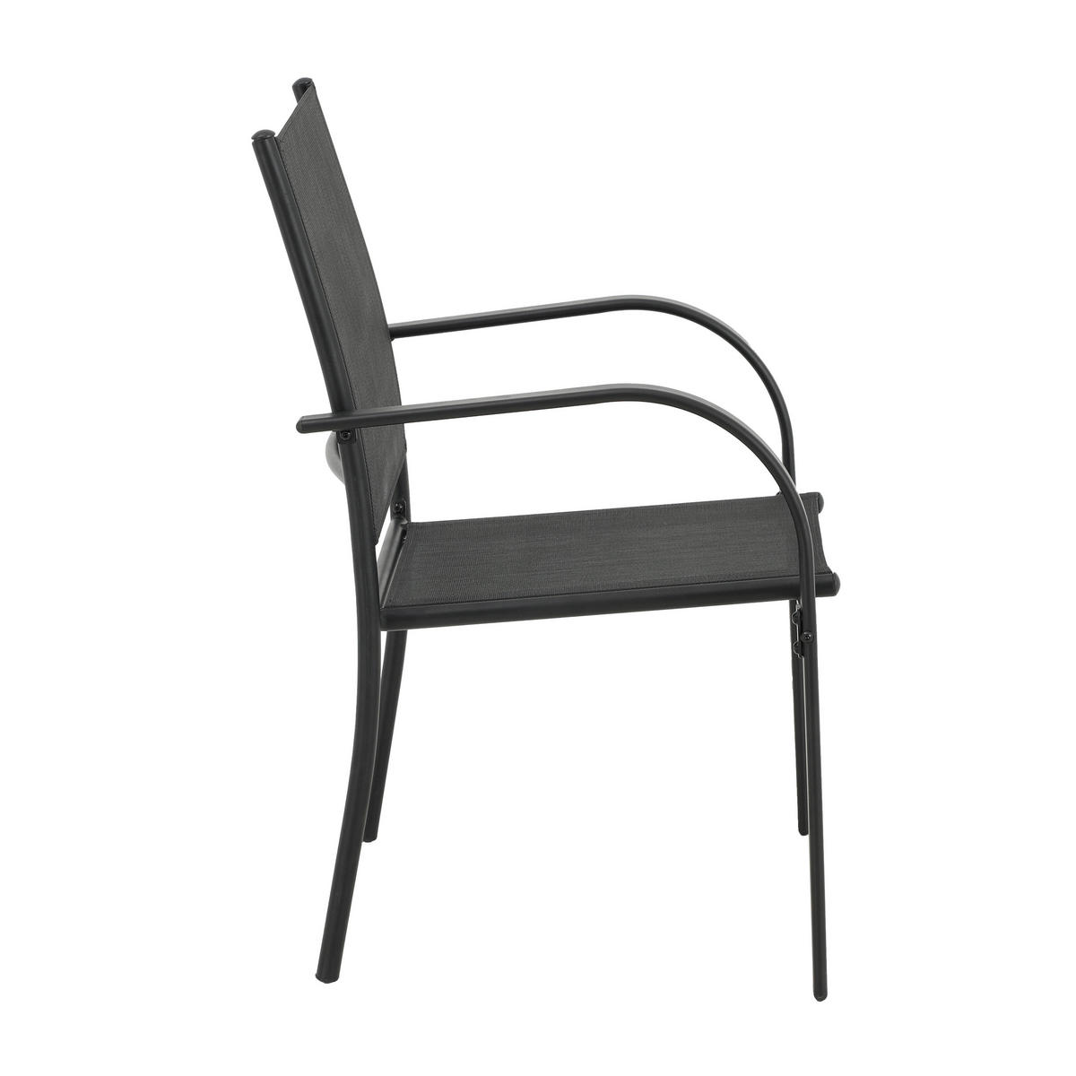 POCOline Gartensitzgruppe Marbella schwarz Stahl Marbella - schwarz - POCOline