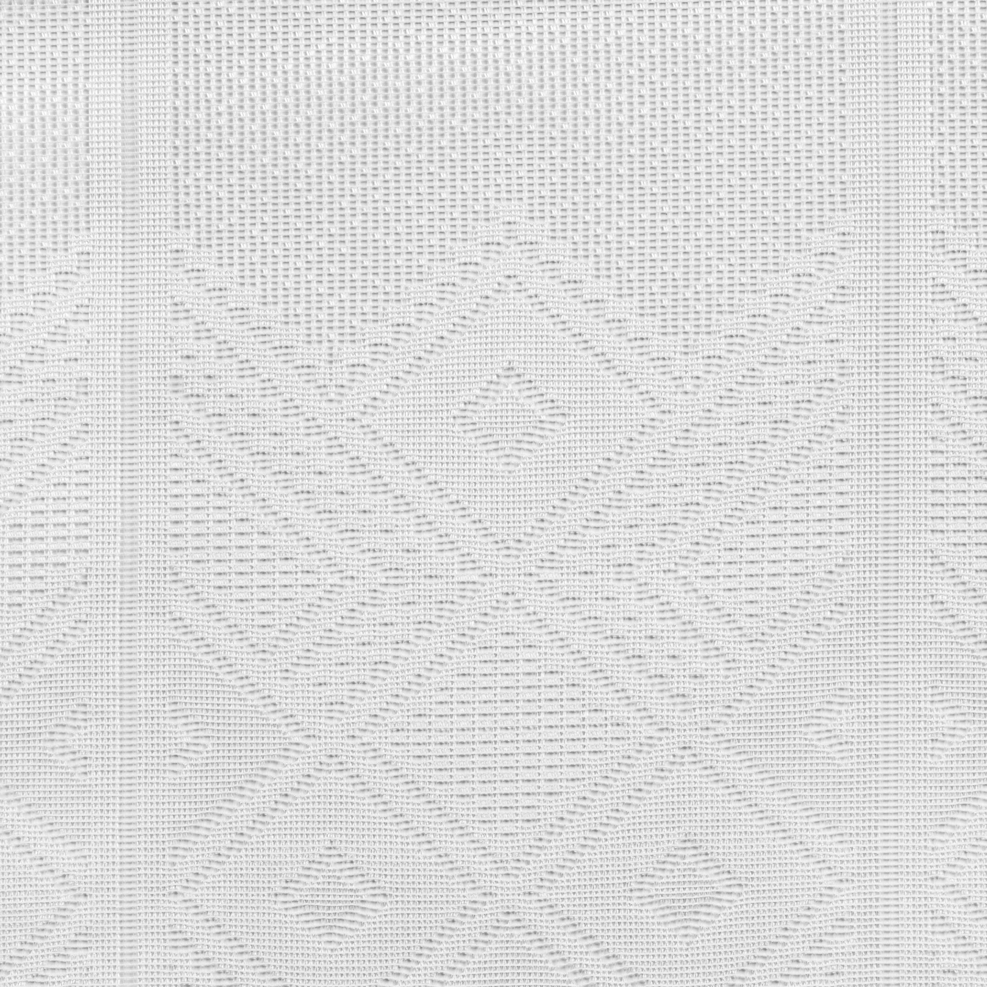 Scheibengardinen-Meterware weiß H: ca. 38 cm Scheibengardine Jacquard - weiß (38,00cm)