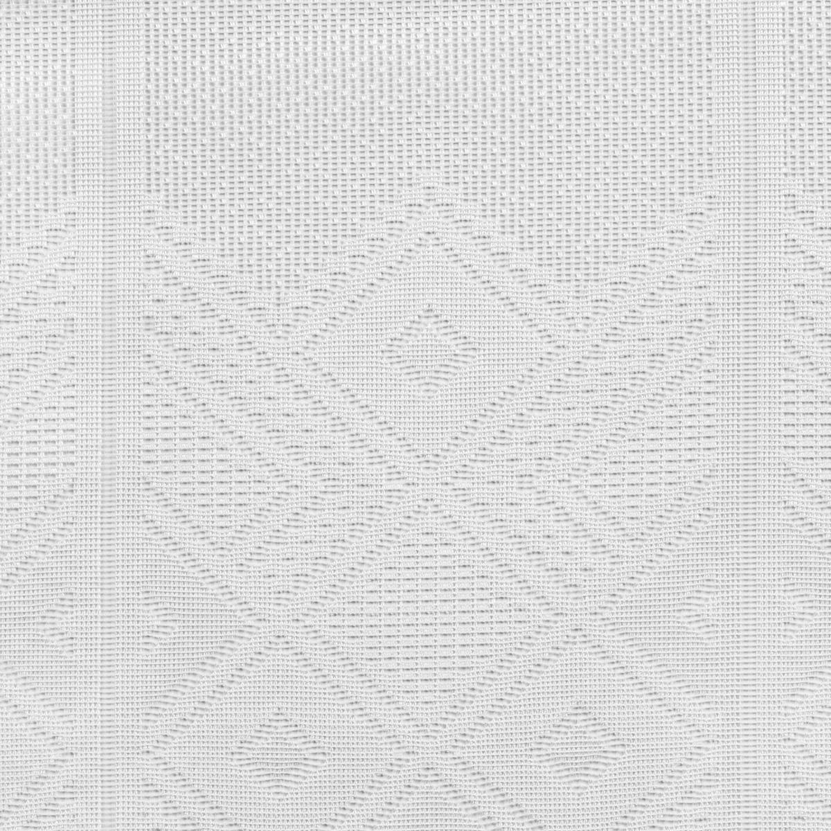 Scheibengardinen-Meterware weiß H: ca. 38 cm Scheibengardine Jacquard - weiß (38,00cm)