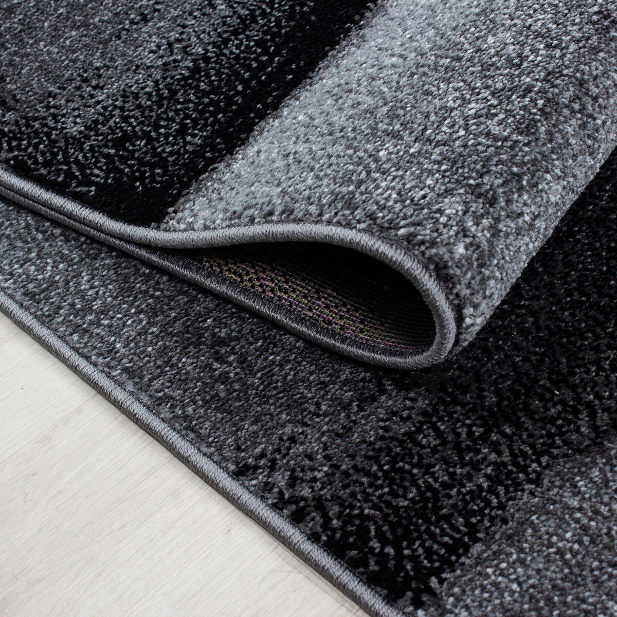 Ayyildiz Teppich LUCCA schwarz B/L: ca. 80x150 cm LUCCA - schwarz (80,00/150,00cm) - Ayyildiz