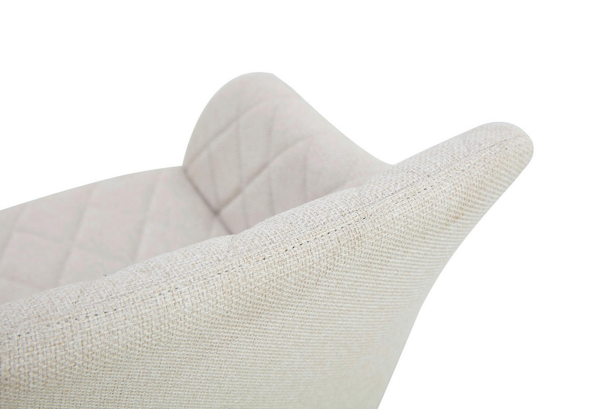 Stuhl LEA, 2er Set creme schwarz Webstoff B/H/T: ca. 56x83x60 cm LEA, 2er Set - creme/schwarz (56,00/83,00/60,00cm) - xonox.home