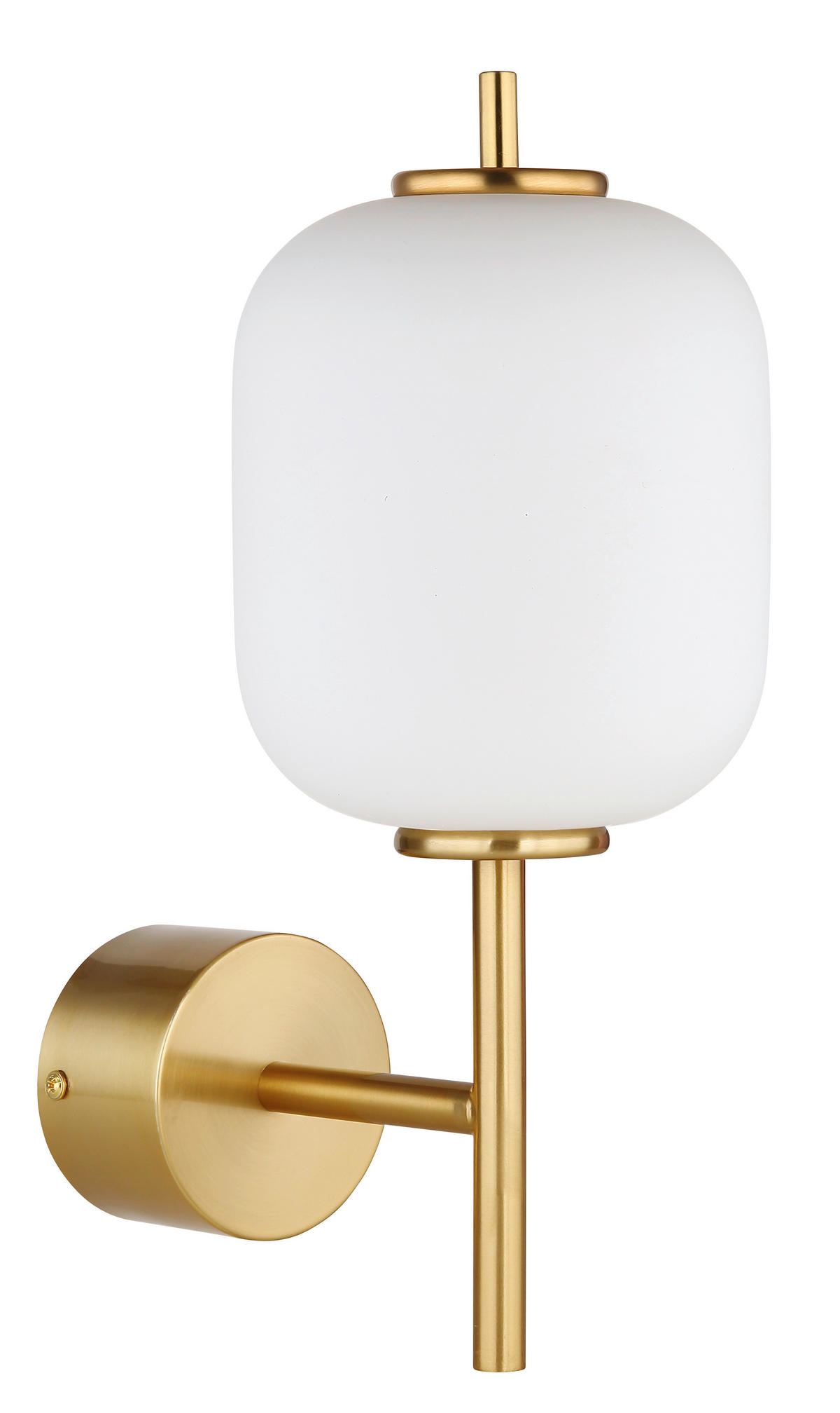 GLOBO Wandleuchte messing Glas Metall B/H: ca. 13,5x29 cm 1 Brennstellen 15217W - messing (13,50/29,00cm) - GLOBO