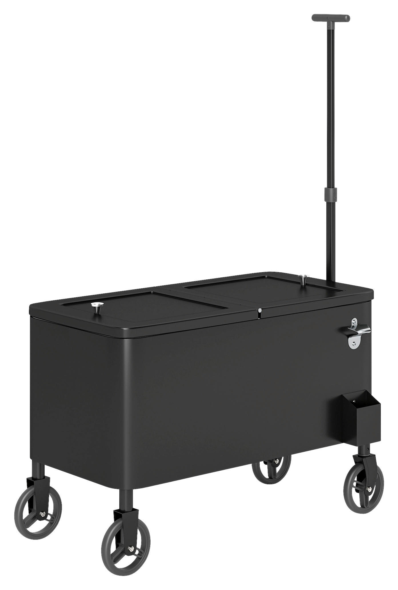 Outsunny Kühlwagen schwarz Stahl B/H/L: ca. 46x120x87 cm Kühlwagen - schwarz (87,00/46,00/120,00cm) - Outsunny