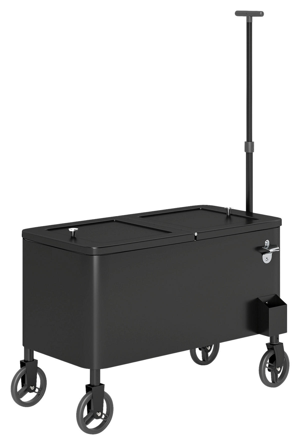 Outsunny Kühlwagen schwarz Stahl B/H/L: ca. 46x120x87 cm Kühlwagen - schwarz (87,00/46,00/120,00cm) - Outsunny