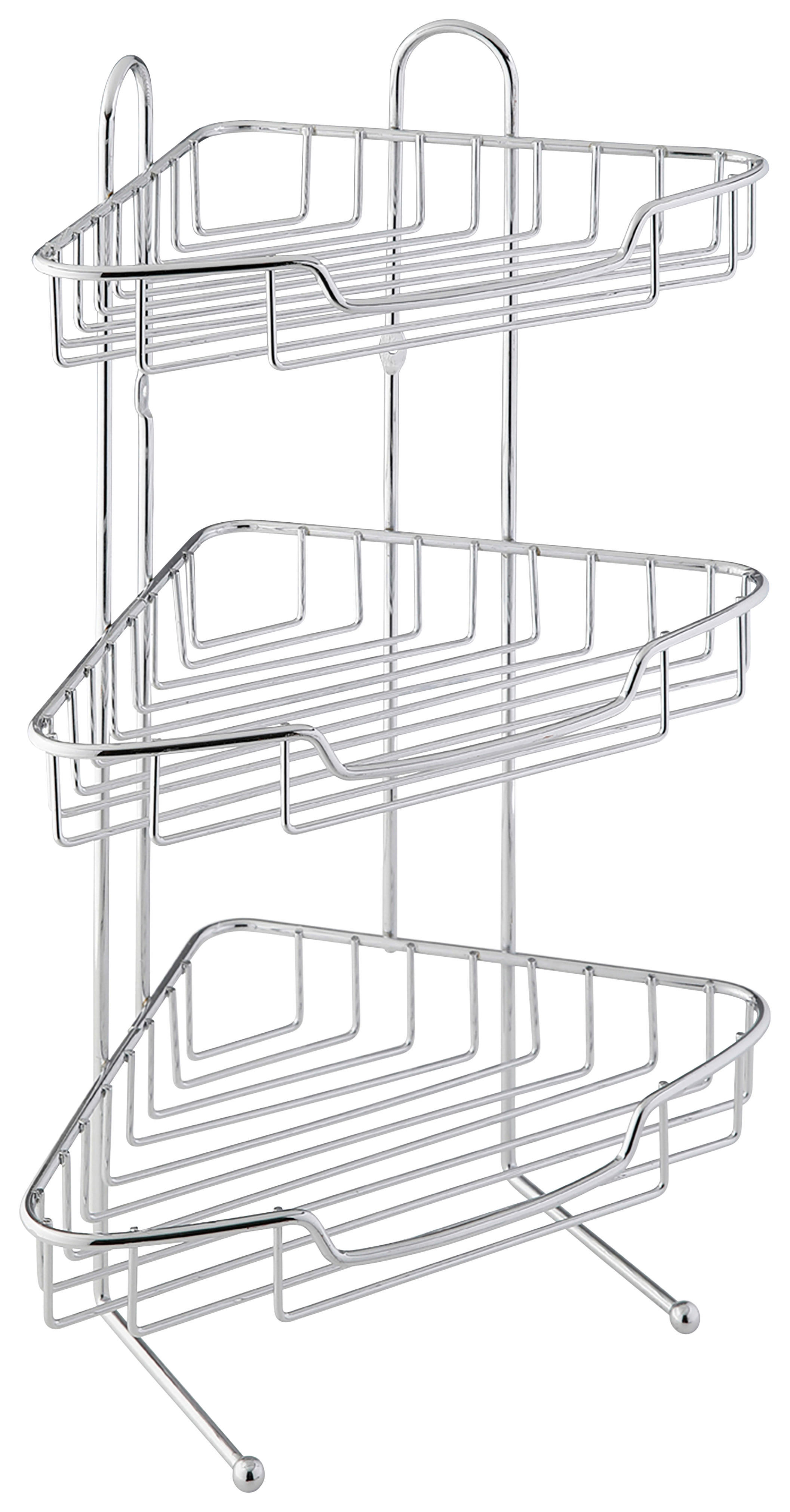 Eckregal Chrom Chrom B/H/L: ca. 20x42,5x20 cm Eckregal_Escala 282010 - Chrom (20,00/20,00/42,50cm) - Axentia