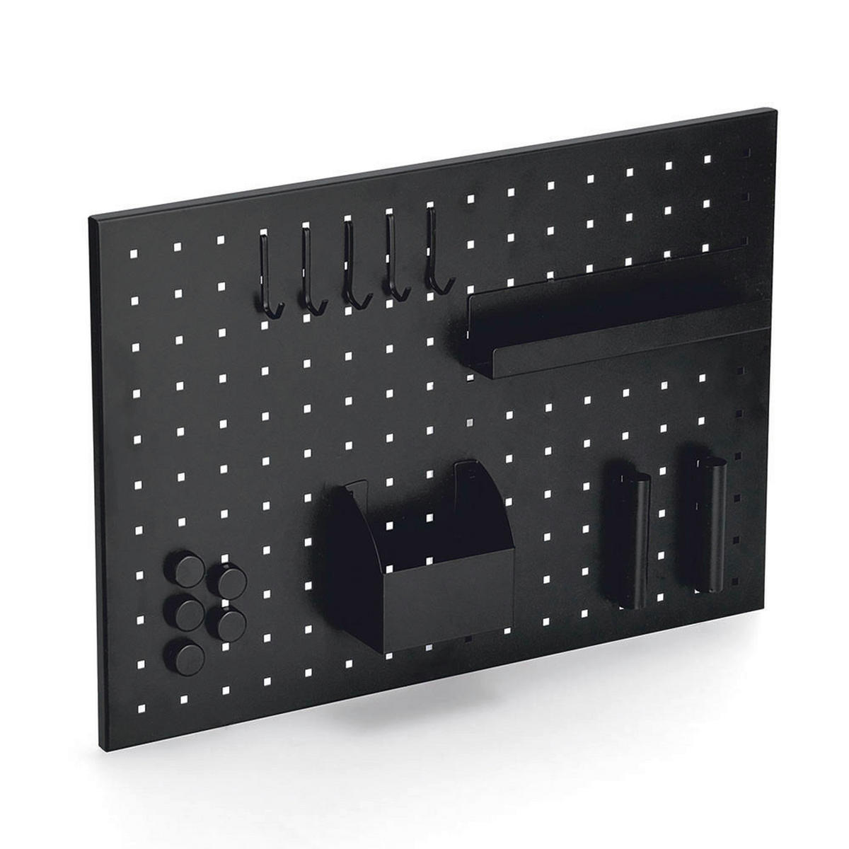 Zeller Memoboard Memoboard_mit_Utensilien - schwarz (50,00/35,00/15,00cm) - Zeller