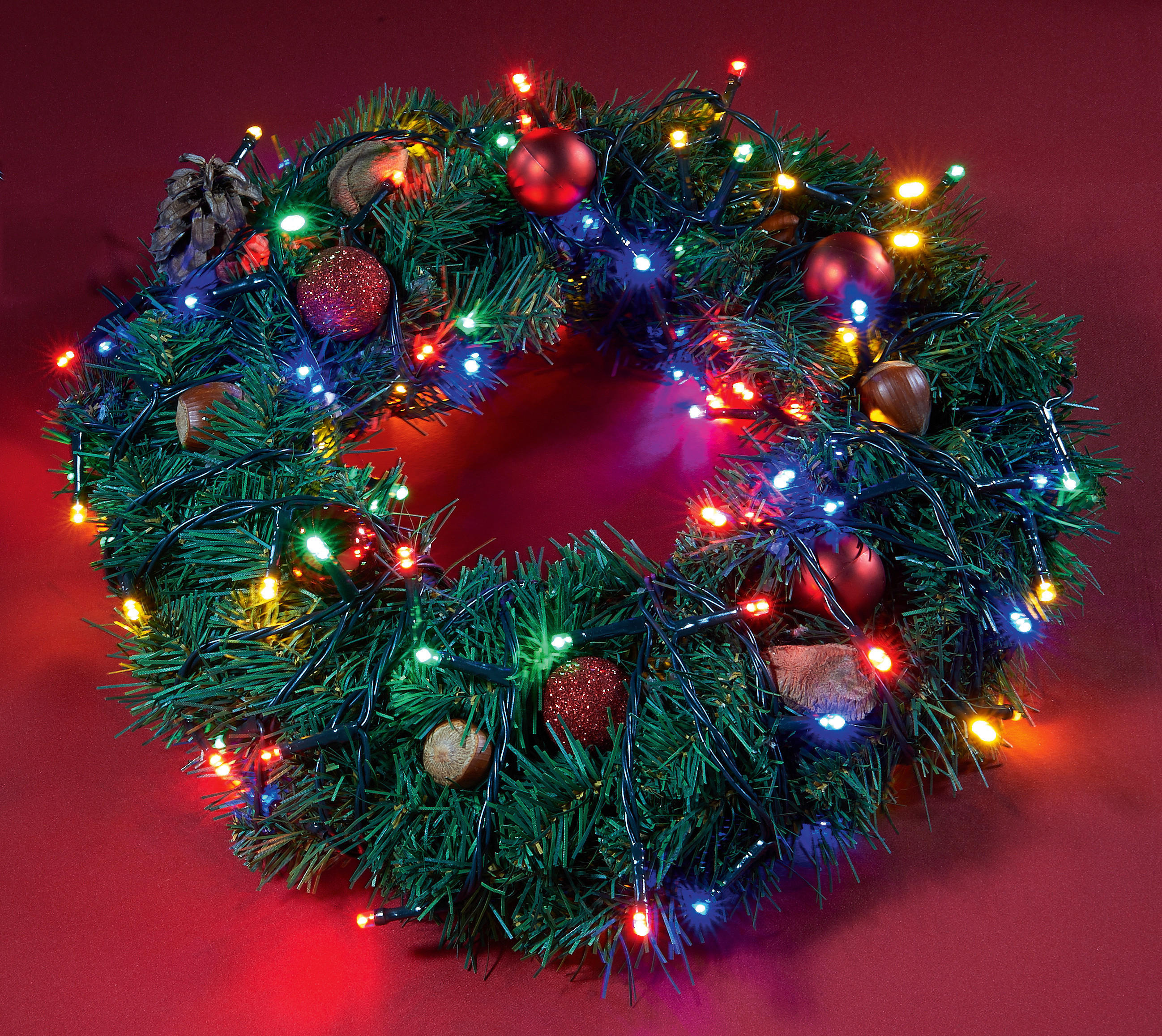 LED-Lichterkette multicolor Kunststoff L: ca. 300 cm LED-Lichterkette_40tlg. - multicolor (300,00cm)