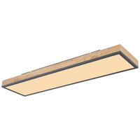GLOBO LED-Deckenleuchte Graphit MDF Aluminium Acryl B/H/L: ca. 20x7,8x80 cm 1 Brennstellen DORO - Graphit (80,00/20,00/7,80cm) - GLOBO