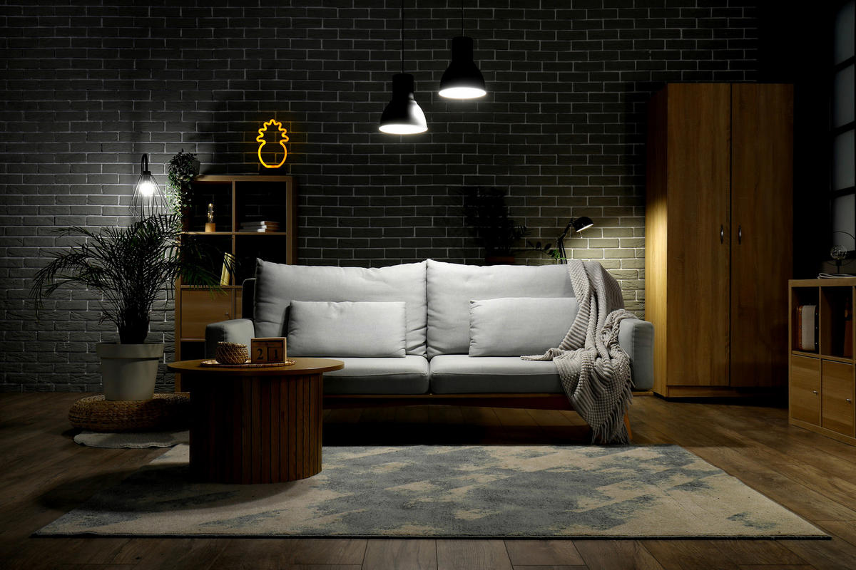 Grundig Neon-Leuchte B/H/L: ca. 13,5x5,6x23,3 cm Neon-Leuchte_Ananas - (23,30/13,50/5,60cm) - Grundig