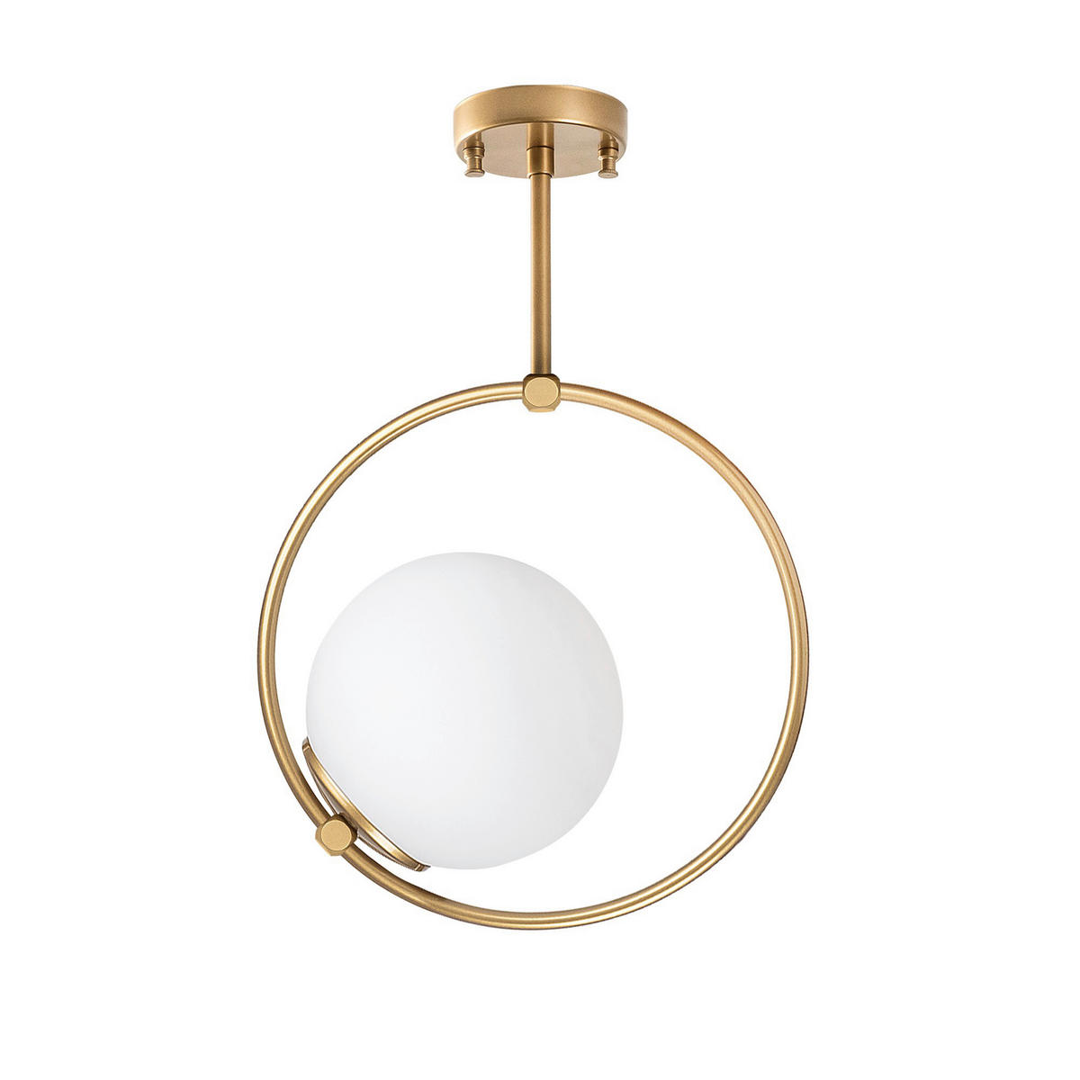 Opviq Deckenleuchte Dolunay-3903 gold B/H/T/L: ca. 26x39x15x26 cm E27 1 Brennstellen Dolunay - gold (26,00/26,00/39,00cm) - Opviq