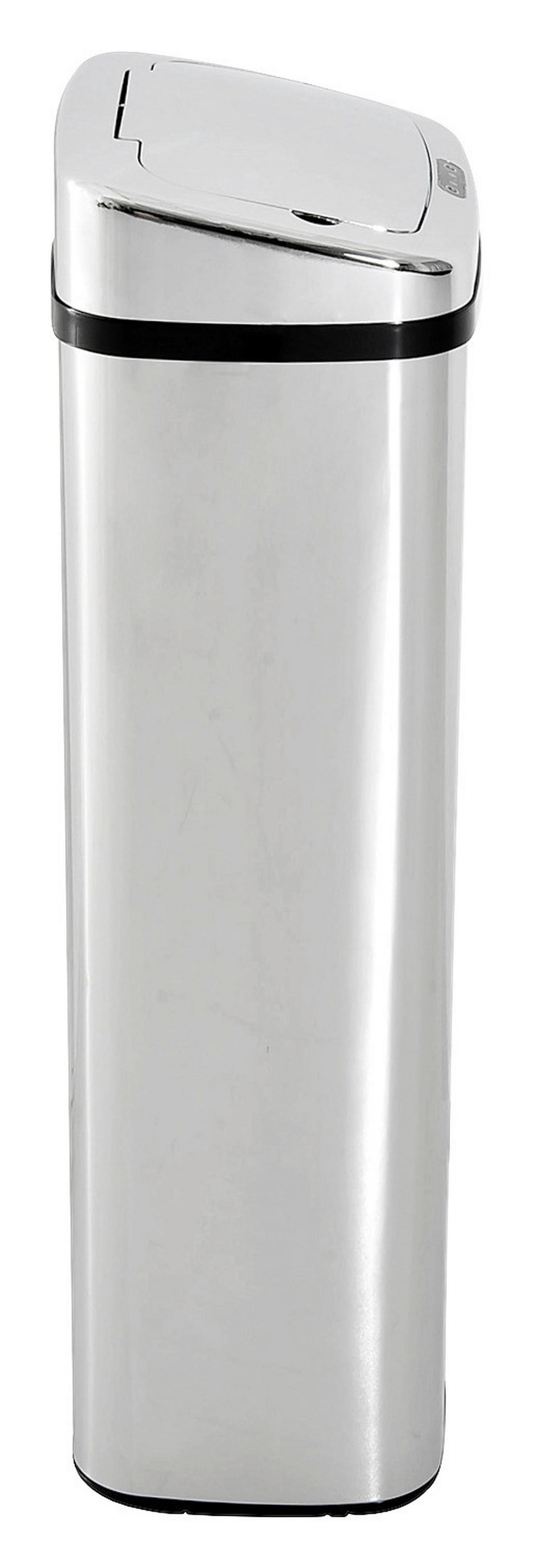 HOMCOM Mülleimer mit Sensor silber B/H/L: ca. 25x84x33 cm mit Sensor - schwarz/silber (33,00/25,00/84,00cm) - HOMCOM