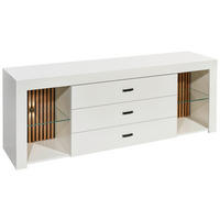 TV-Lowboard Rosalie weiß Eiche Evoke Coast Nachbildung B/H/T: ca. 179x67x44 cm Rosalie - Eiche/weiß (179,00/67,00/44,00cm)