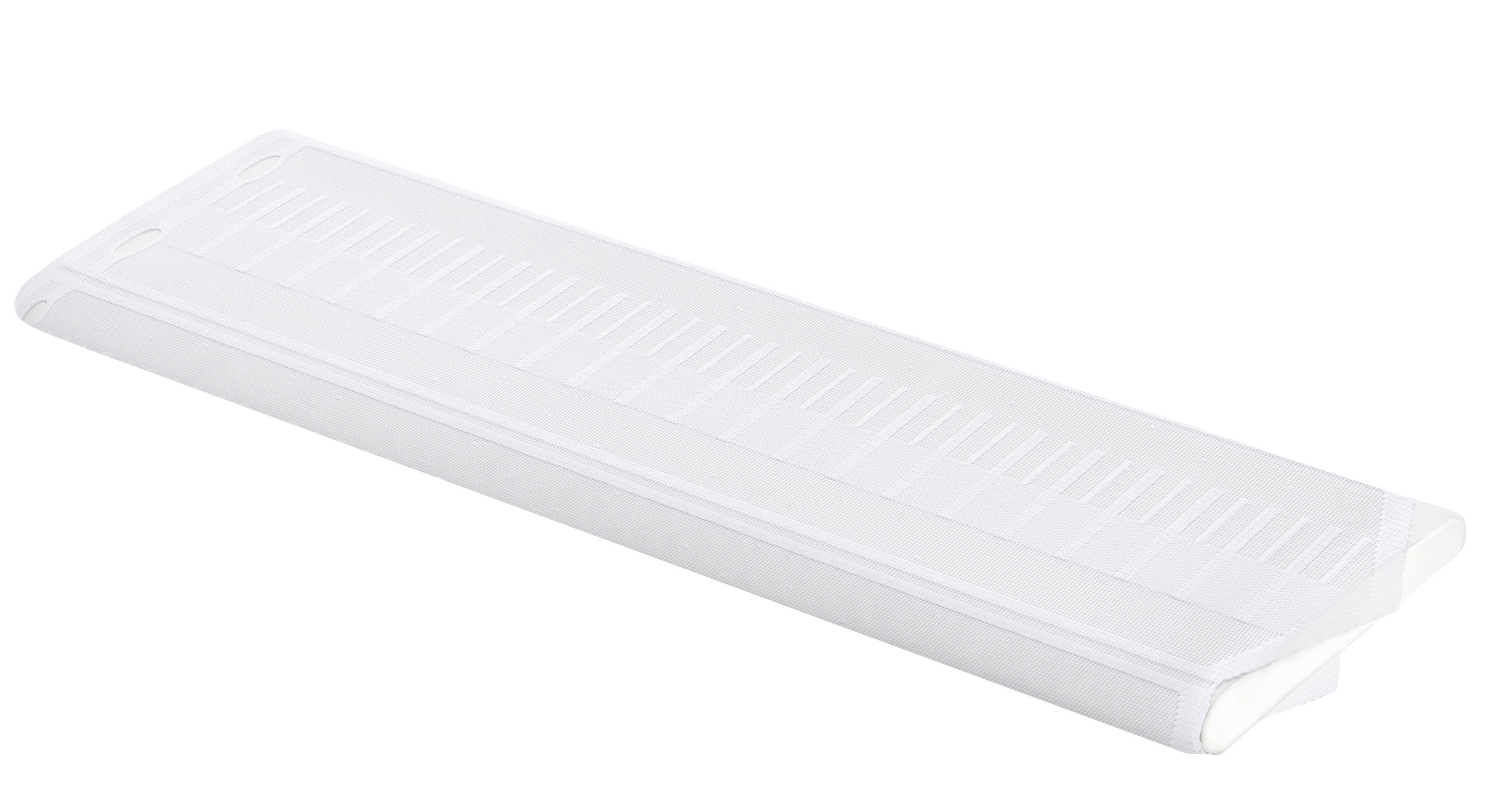 Scheibengardinen-Meterware weiß H: ca. 60 cm Scheibengardine - weiß (60,00cm)