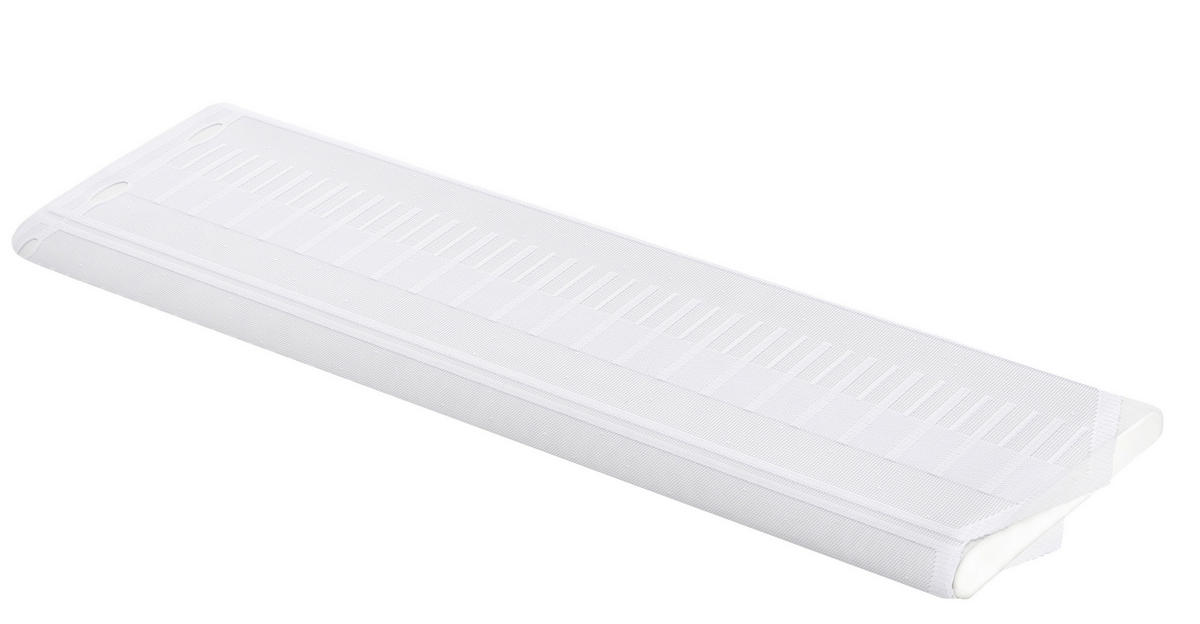 Scheibengardinen-Meterware weiß H: ca. 60 cm Scheibengardine - weiß (60,00cm)