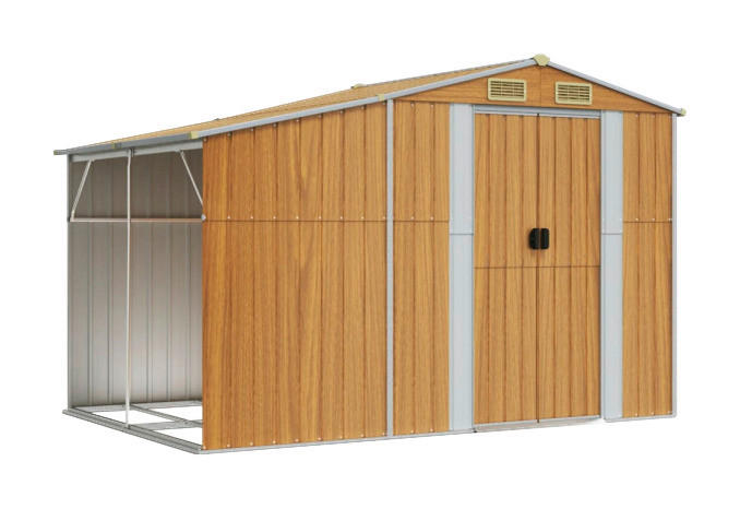 VidaXL Gartenhaus braun B/T/L: ca. 277x179x192,5 cm Gartenhaus - braun (277,00/192,50cm) - VidaXL