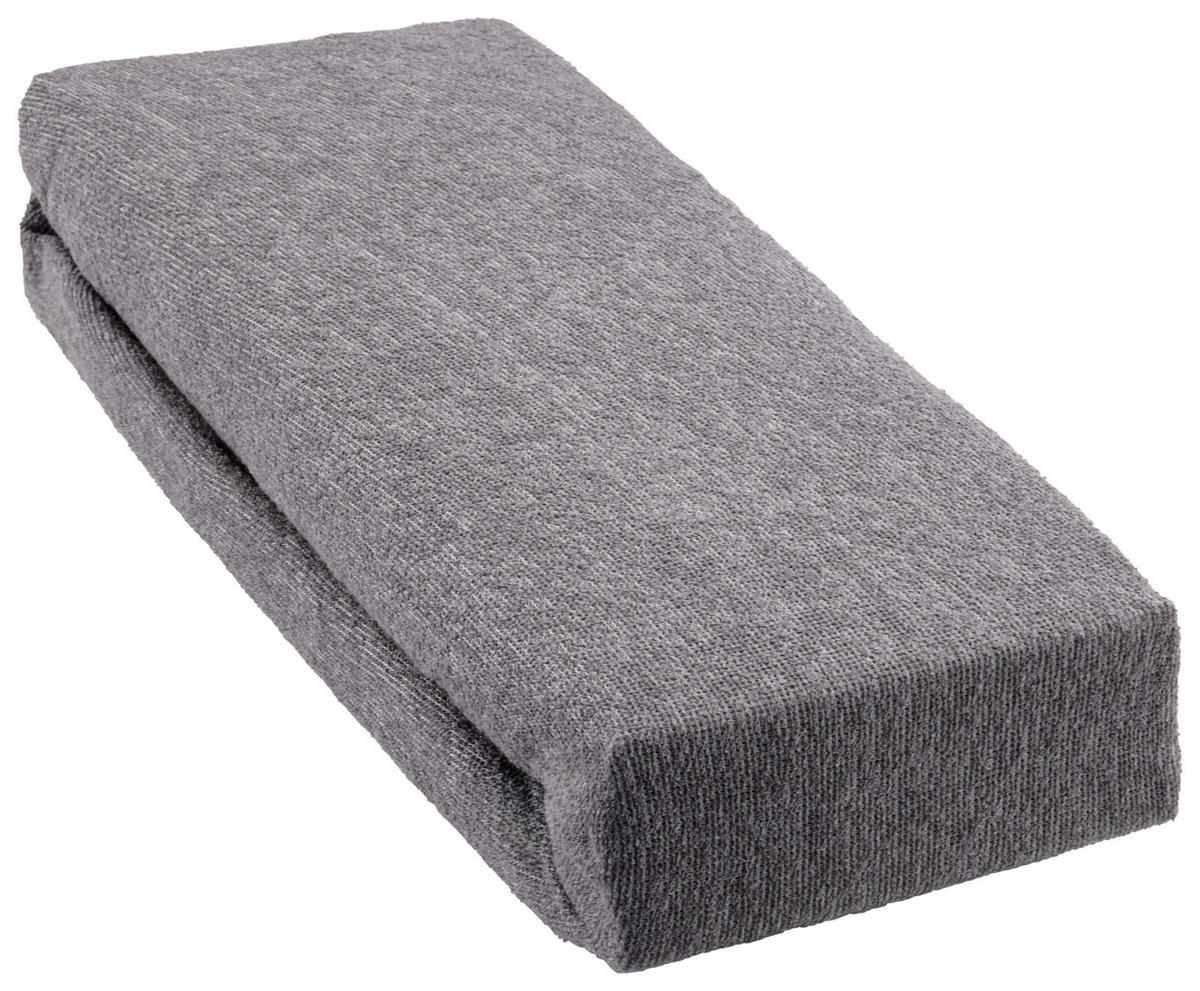 Spannbetttuch Frottee Spannbetttuch_Frottee 180x200cm - grau (180,00/200,00cm) - Sensation