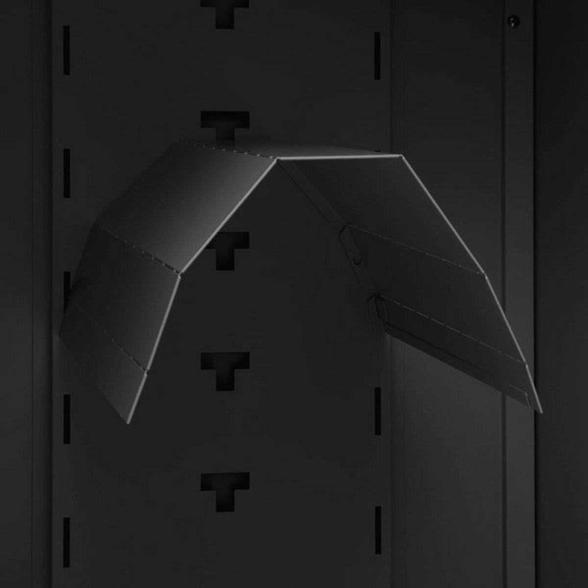 VidaXL Sattelschrank Sattelschrank - anthrazit (53,00/43,00/140,00cm) - VidaXL