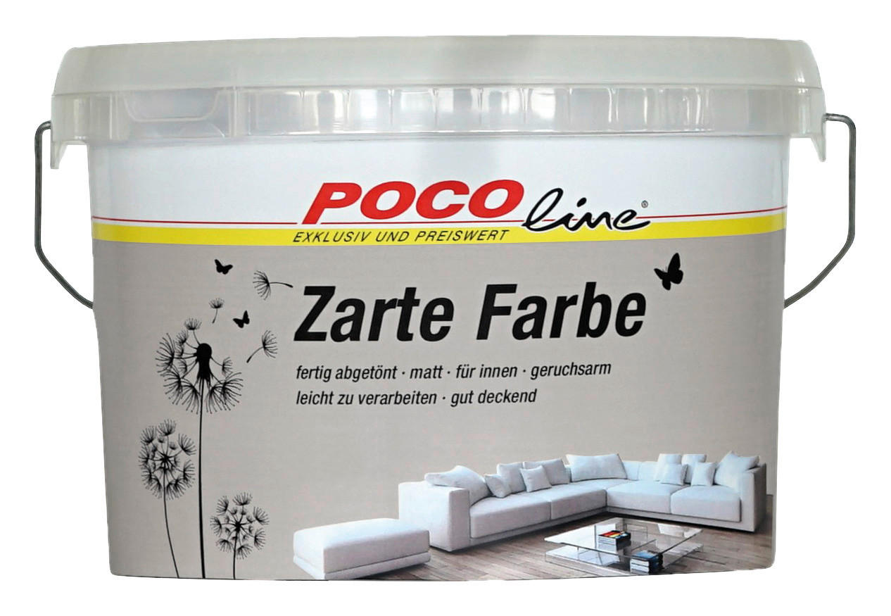 POCOline Raumfarbe Zarte Farben Feder ca. 10 l Zarte Farben - Feder (10,00l) - POCOline