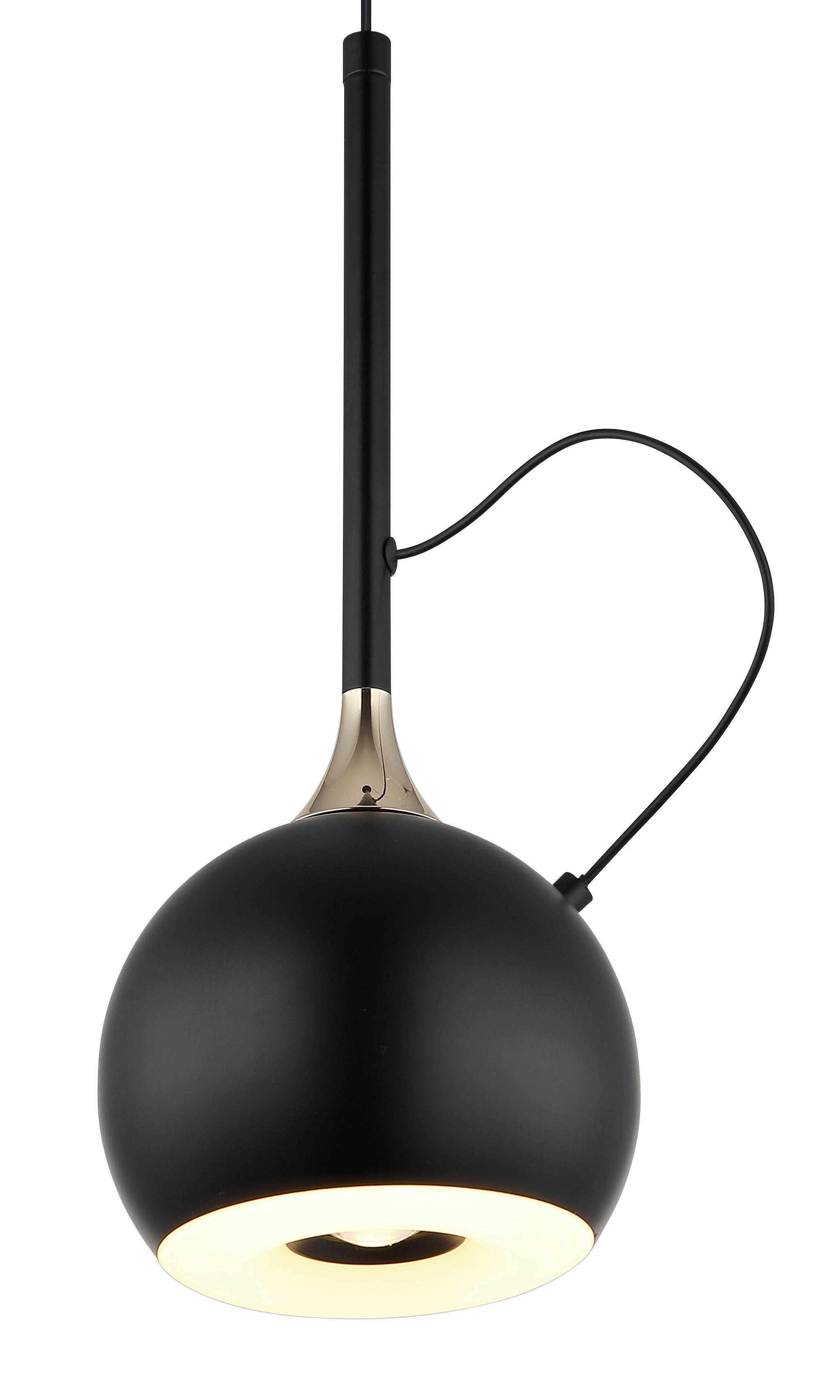 Thumbnail - GLOBO Pendelleuchte mattschwarz gold Metall H/D: ca. 150x12 cm 1.0 Brennstellen